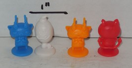 2015 Hasbro Monopoly Junior Yo-Kai Watch Replacement Set of 4 Pawns Pieces Part - $9.85