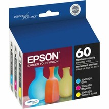 NEW Epson TO60520 Dura Briter Ultra Ink Cartridge 3-Pack Cyan Magenta Ye... - £16.57 GBP