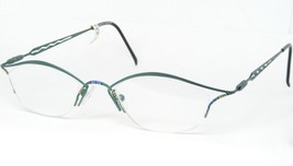 Vintage Harry&#39;s 510 44 Green /BLUE /OLIVE Eyeglasses Glasses Frame 46-18-142mm - £52.04 GBP