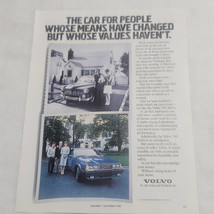 Volvo 760 Turbo Photo of Old Volvo and New Volvo with family Print Ad 1986 - £4.71 GBP