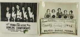 Vintage WIBC Photo Lot Pennsylvania State Women&#39;s Bowling Association 1951-53 - £16.85 GBP
