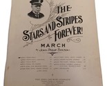 1897 Stars and Stripes Forever Piano Solo Sheet Music John Philip Sousa - $9.85