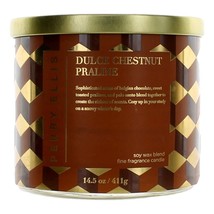 Perry Ellis 14.5 oz Soy Wax Blend 3 Wick Candle - Dulce Chestnut Praline - $39.49