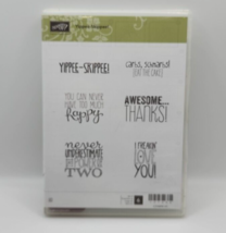 Stampin&#39; Up! Yippee-Skippee Rubber Stamp Set 131344- Complete Set of 6 - £7.78 GBP