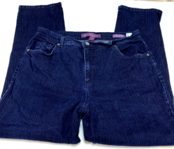 Gloria Vanderbilt Amanda Jeans Size 14 Short Petite Blue 32x27.5 - £11.21 GBP