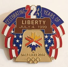  American Liberty Bell 1999 4th Of July Salt Lake City 2002 Winter Olympics Pin - £63.22 GBP