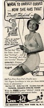 vintage 1950 Even-Pul undergarment girdles corselette mini PRINT AD woman hat - £3.88 GBP
