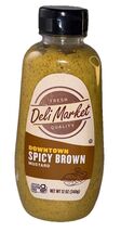 DELI MARKET DOWNTOWN Spicy Brown Mustard NON-GMO Squeeze Bottle 12 oz - $10.80 CAD