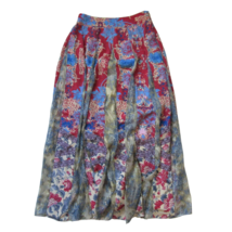 NWT Anthropologie Hemant &amp; Nandita Louvre in Red Metallic A-line Maxi Skirt S - £63.84 GBP
