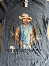 Kenny Chesney 2013 No Shoes Nation Tour T Shirt Blue Small CMA - £18.73 GBP