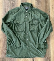 Exofficio Men’s Button Up Hiking/Fishing Shirt Long Sleeve Rust Sz:Large... - $24.74