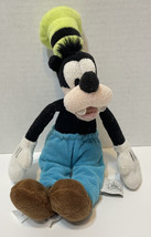 Disney Store Goofy Plush Blue Pants Green Hat 10 inches - $11.61