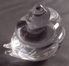 Vintage Kosta Boda crystal snail paperweight - £27.94 GBP