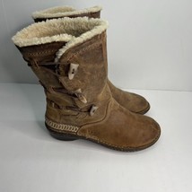 Ugg Kona 5156 Boots Women’s Size 7 Chestnut Suede Leather Shearling Togg... - $24.74
