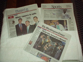 &quot;World Bids Farewell to MICHAEL JACKSON&quot; The Washington Times Newspaper ... - $506.81 MXN