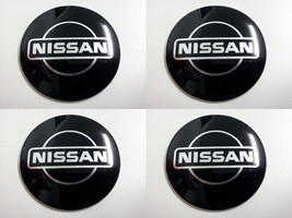 Nissan - Set of 4 Metal Stickers for Wheel Center Caps Logo Badges Rims  - $24.90+