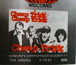 Cheap Trick 1981 Vintage Backstage Pass Original New Wave Rock Music Patch - £18.65 GBP