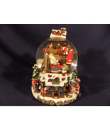 KIRKLAND SANTA ROTATING LIGHTED MUSICAL SNOWGLOBE - EXCELLENT - ORIG BOX - $74.20