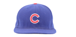 New Era On Field Cool Base Chicago Cubs Baseball Fitted Hat Cap blue 7 3/8 USA - $29.65