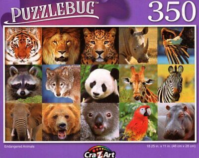 Primary image for Endangered Animals - 350 Pieces Jigsaw Puzzle