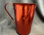Vintage Red Aluminum Pitcher Mid Century Modern By Color Craft - £12.37 GBP