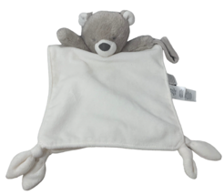 Carters plush off-white pacifier holder tan teddy bear security blanket lovey - £5.52 GBP