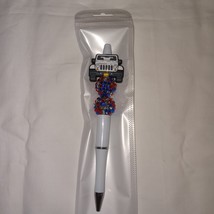White and Patriotic Jeep Bead Pen - $4.00
