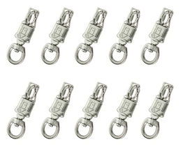 3/4" x 4-3/8" Nickel Plated Iron Heavy Duty Swivel Panic Snaps 40321 - $34.64+