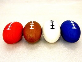 Lot of 6 Football Stress Relief Balls, Color Choice, Arthritis Therapy, ... - £5.46 GBP