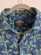RODD &amp; GUNN Mens Floral Print Linen Original Fit Short Sleeve Shirt Italy Hawaii - £15.18 GBP