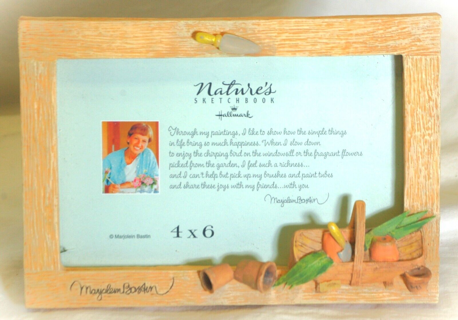 Hallmark Marjolein Bastin Picture Frame Gardening Planting Theme - $12.86