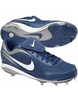 Mens Baseball Cleats Nike Air Zoom Coop Blue Metal Shoes $80 NEW-sz 13.5 - £15.82 GBP