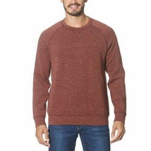 Gerry Men&#39;s Long Sleeve Crew Neck Stretch Pullover Sweatshirt, Burgundy,... - £14.74 GBP