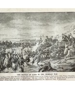 1914 Battle of Alma Crimean War Print  Antique Military Collectible Seba... - $655.95 MXN
