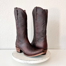 Lane EMMA JANE Brown Cowboy Boots Womens 9.5 Leather Western Style Snip ... - $158.40
