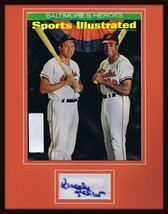 Brooks Robinson Signed Framed 1966 Sports Illustrated Cover Display w/ Frank - £66.59 GBP