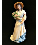 Vintage Homco Charlotte Rose Victorian Lady Woman Porcelain Figurine  #1468 - £23.91 GBP