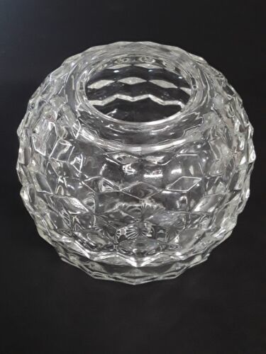 Primary image for Homco Clear Glass Fairy Lamp Candle Round Votive Holder Vintage