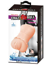 Crazy Bull No Lube Vagina Masturbator Sleeve w/Skirt - Ivory - £29.29 GBP