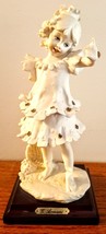 1986 Giuseppe Armani Magic Memories Butterfly Encounter Girl 8&quot; Figurine Statue - £33.05 GBP