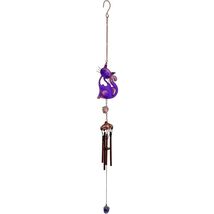 Purple Slinky Cat Metal Windchime Outdoor Wind Chime 17.75 Inch - $20.98