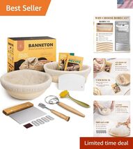 Banneton Bread Proofing Basket Sourdough Bread Baking Supplies, 9 Inch R... - $58.04