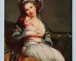 Self-Portrait with Her Daughter Julie Painting E L Vigee-Lebrun DB Postc... - £11.69 GBP