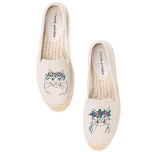 2021 New Real Sapatos Casual Shoes 2021 Zapatillas Mujer Embroider Espadrilles L - £47.05 GBP