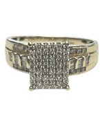 Dadwani Unisex Cluster ring 10kt Yellow Gold 454840 - $459.00
