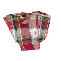 Longaberger Paprika Plaid Small Fruit Basket Liner 23078124 Farmhouse New - $26.72