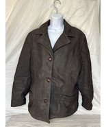 Mitici Anni 60 Women’s Leather Jacket Size Large Made In Italy With Strap - £23.70 GBP