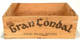 Vintage Gran Condal Rioja Wood Wine Crate - 1985 - £26.14 GBP