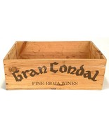 Vintage GRAN CONDAL Rioja Wood Wine Crate - 1985  - $32.71