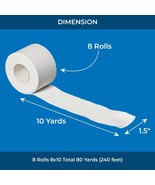 Athletic Tape  8 Adhesive Rolls-1.5&quot; x 10 Yards per Roll White Medical Tape - $19.79